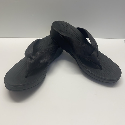 SKECHERS ARCH FIT Skechers Black Arch Fit Sunshine My Life Sandals Flip Flops Women’s Size 11