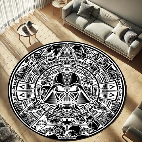 Star Wars Rug  Galactic Empire Carpet  Sci Fi Room Decor  Space Themed Mat  Dart