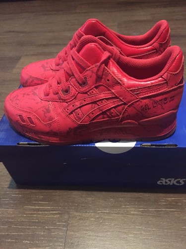Asics Gel Lyte III Marble Red Men's Sneakers Sz 5.5 GLIII New x 3