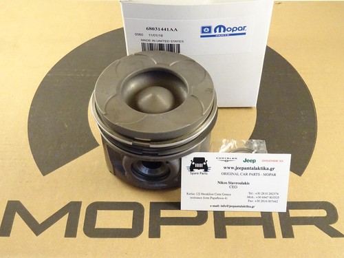 Piston with Rings   Jeep Wrangler JK 2.8CRD 2008 2010 68031441AA New OEM Mopar
