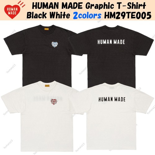 HUMAN MADE Graphic T Shirt Black White 2colors HM29TE005