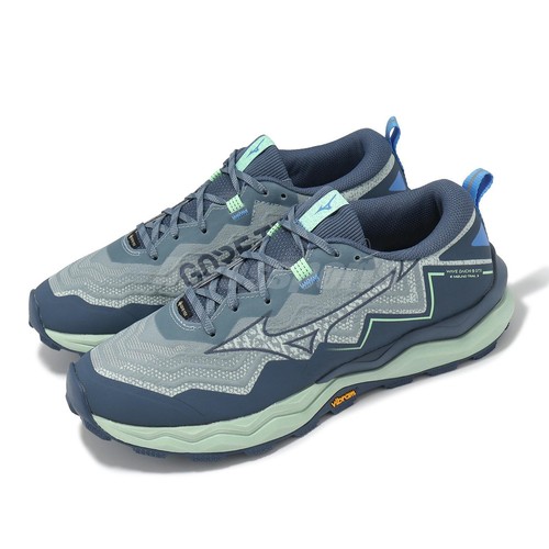 Mizuno Wave Daichi 9 GTX Gore Tex Vibram Blue Men Trail Running J1GJ2556 02
