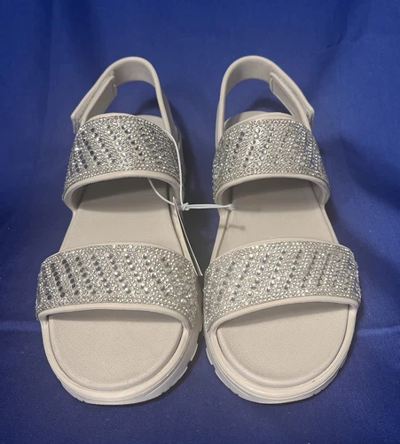 SKECHERS ARCH FIT Skechers 111531 Nat Foamies ArchFit Enchant Natural Color w Rhinestones ~ New