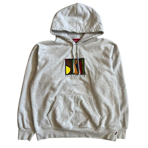 Supreme Enterprises Hoodie Sweatshirt Men’s Large FW20 Grey Embroidered Skate