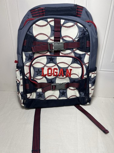 BOYY Pottery Barn Kids Mackenzie Play Ball Glow in the Dark Backpack Mono Logan