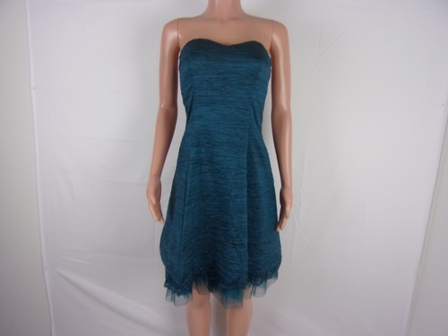 ESSENTIALS Aspeed Side Zip Sleeveless Dress SIZE: L TEAL DESIGN