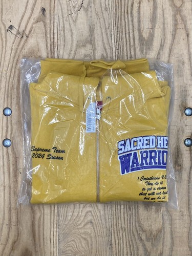Size Medium   Supreme Salvation Zip Up Hooded Sweatshirt G SS24 New