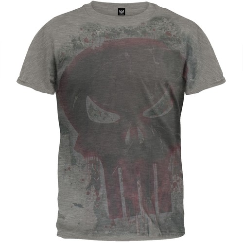 PALACE The Punisher   Distressed Bloody Skull Sublimation Print Soft Adult Mens T Shirt