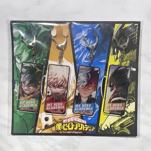 My Hero Academia Acrylic Keychain Set Jump Excl Deku Bakugo Todoroki All Might
