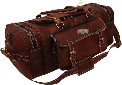 SADDLEBACK LEATHER Mens Bag Leather Duffle Travel Luggage Gym Vintage Genuine Weekend Overnight New