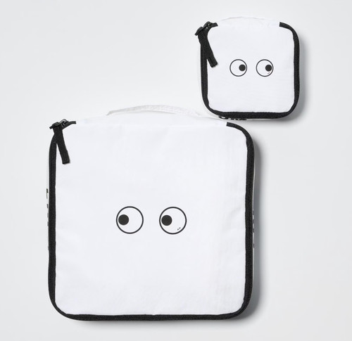 UNIQLO x ANYA HINDMARCH collabo 2025 Small Large Pouch Set of 2 New