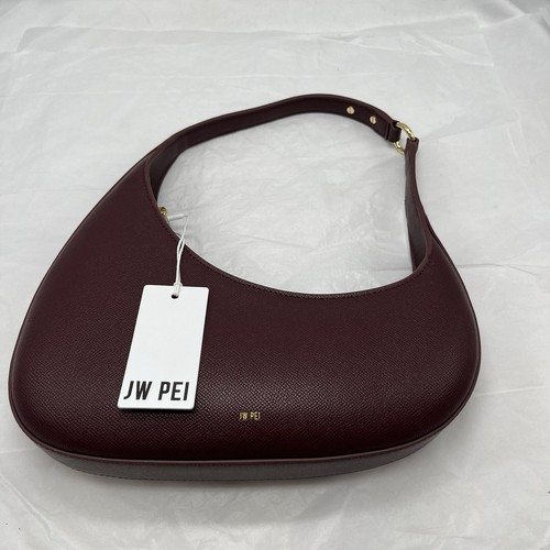JW Pei 5S61 42 Womens Red Leather Zipper Harlee Shoulder Bag