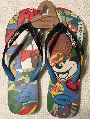 DIADORA DISNEY MICKEY PLUTO MENS Havaianas FLIP FLOPS SANDALS SIZE 13 NWT