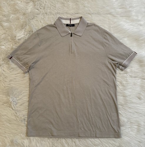 Loro Piana 28 Matches Golf Polo Zip Shirt Grey XXL