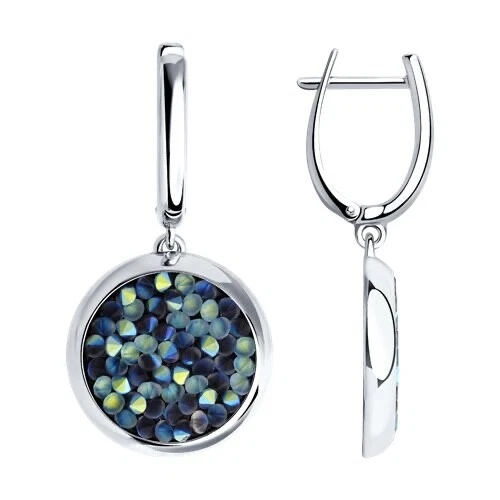 Orecchini pendenti argento cristallo swarovski orecchini gioielli da donna gioielli veri