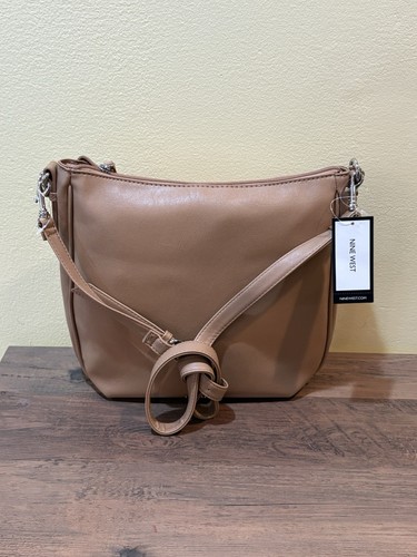 Nine West Morna Crossbody Bag – Studded Strap – Camel Tan – NWT ($89 MSRP)