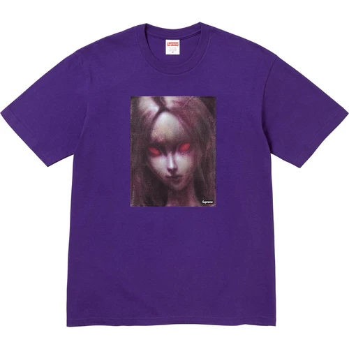 Supreme Red Eyes Tee Purple Size L FW24