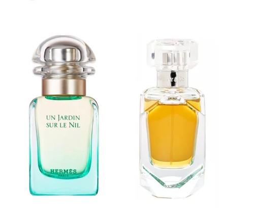 HERMÈS unboxed Tiffany Eau De Parfum Intense 30ml Hermes UN JARDIN SUE LE NIL 30ml