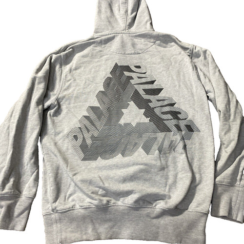 Palace Palace Palace Skateboards TRI DIGI HOOD Hoodie Size Small Gray