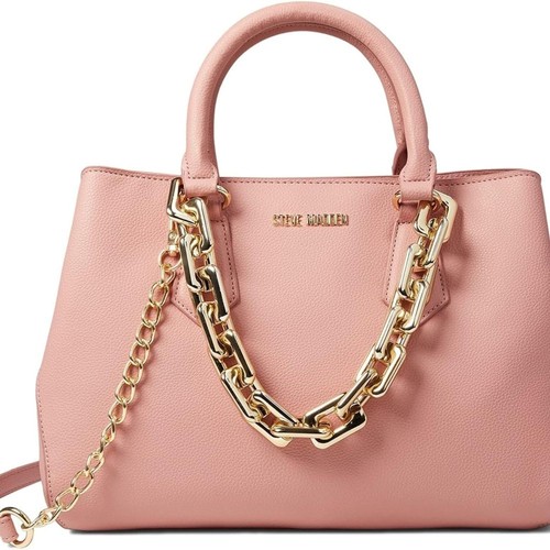 Steve Madden Pink Handbag with G Chain Cross Body EUC