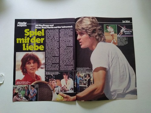 Ali MacGraw Dean Paul Martin Players cuts clippings Germany