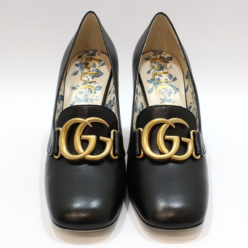 Gucci Black GG Marmont Pumps 549672 39.5 140431114