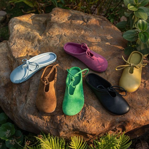 PANTOFOLA D’ORO Mezze pantofole in pelle di pecora donna 2025 ciabatte in vera pelle morbida