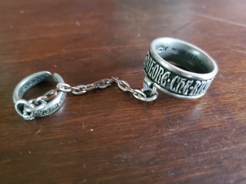 Alchemy Gothic Vtg 2000 Rings UK Size Q Made in England