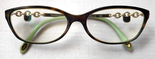 Tiffany & Co Eyeglasses Glasses Frames TF 2063 8134 Havana Blue 52 16 135