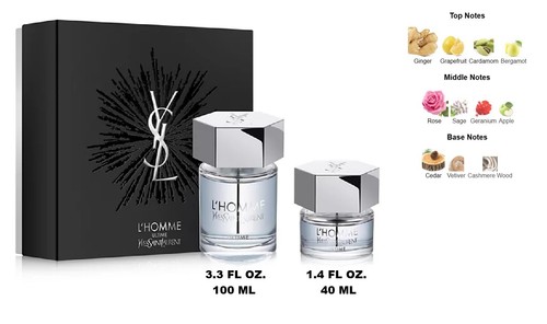 YSL Yves Saint Laurent L'HOMME ULTIME Eau de Parfum Spray 3.3 OZ + 1.4 OZ Duo