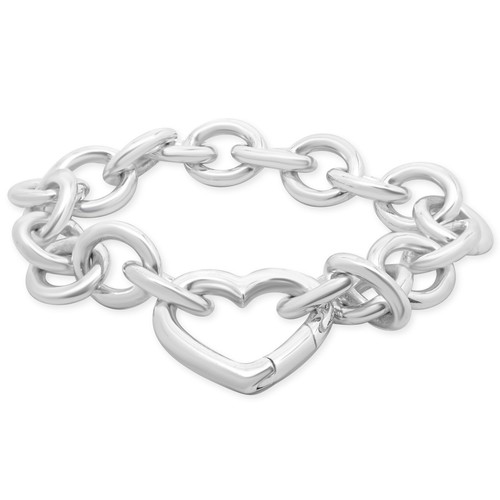 Bracciale Tiffany & Co. in argento sterling con chiusura a cuore
