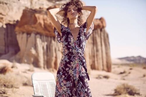 Auguste the label "Beach house" wrap dress In Bambi Bloom size UK8 BNWT