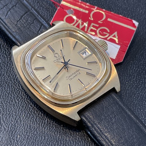 Omega Seamaster Watch Quartz cal. 1360 Date Vintage G 596.0011 NOS Hang Tag