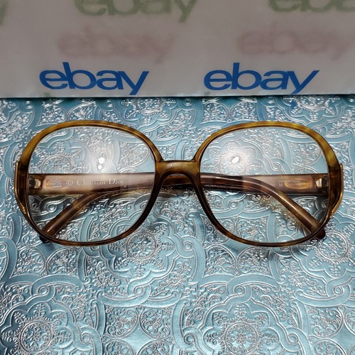 optyl CHRISTIAN DIOR 2201 10 Havana Brown 51□16 130 Eyeglasses "Frames Only" Vtg