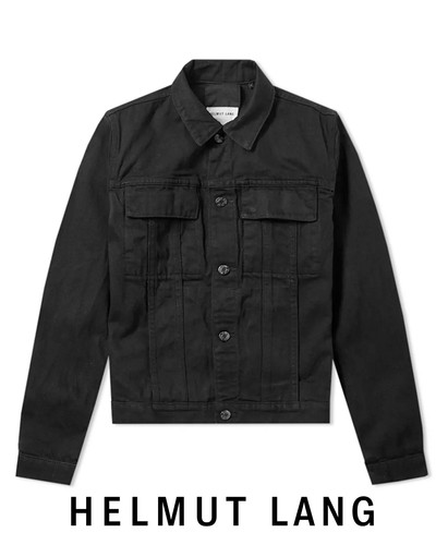 Giacca Helmut Lang 87 puro denim nero uomo taglia S (0018)