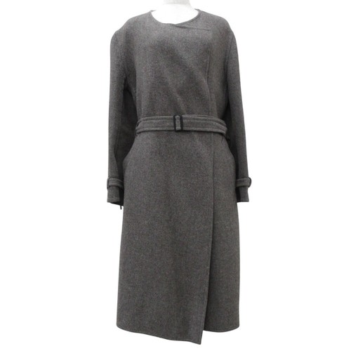 Us item HERMES Margiela period Double Face Alpaca 100% Belted Gown Coat 38 G