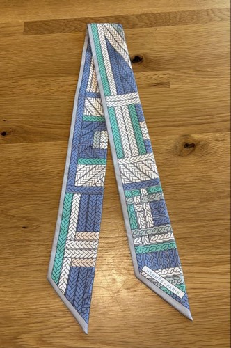 HERMÈS Hermes Twilly Tress H Silk Scarf Summer Modern Design U