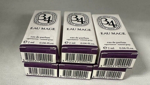 Diptyque 34 Eau Mage Eau de Parfum 2mL 0.06oz PACK OF 6