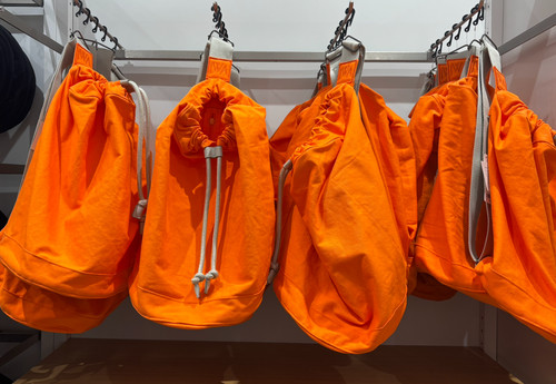 UNIQLO × JW Anderson Drawstring Bag 2025 Spring Summer Collection Orange JAPAN