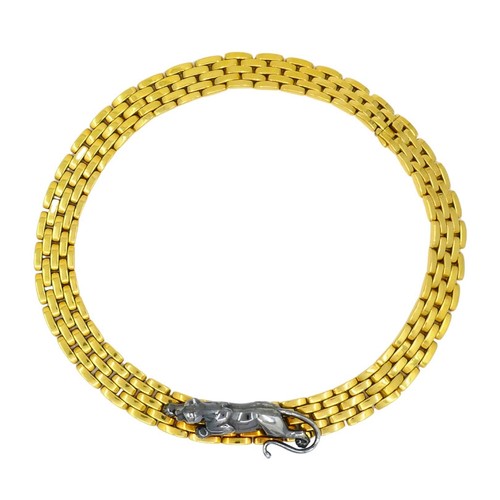 COLLANA Pantera CARTIER Vintage Oro 18k Estate Gioielli