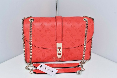 New GUESS Peony Classic Poppy Medium Convertible Crossbody $98 SG739818 Handbag