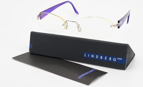 Lindberg Glasses Frame 2004 Spirit Titanium T50 135 Col. K152 P10 Rimless Purple