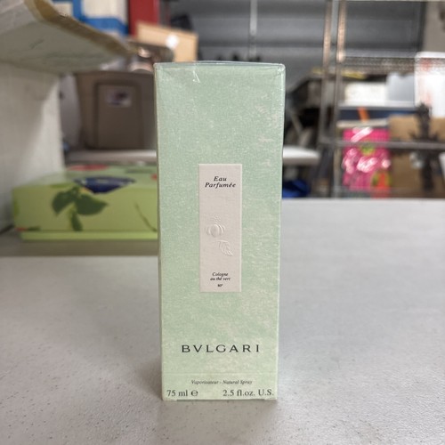 Vintage Bvlgari Eau Parfumée Cologne au thé vert 75 ml 2.5 oz NOS Sealed Italy