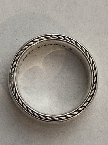 Anello David Yurman 8 57 oz sterling fede nuziale misura 8