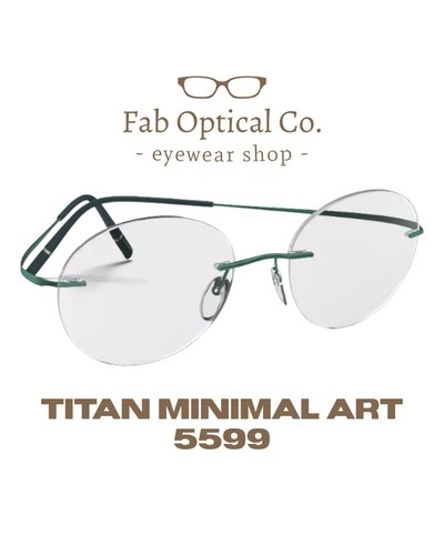 Silhouette Eyeglasses TMA (Titan Minimal Art) 5599 NM 5540 Interstellar Green