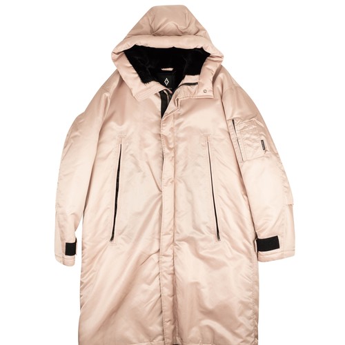 MARCELO BURLON Dust Pink 'Unlimited Rides' Parka Coat Size M $3045