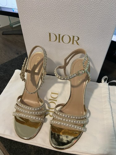 DIOR Gemma (Perla) Sandalo con tacco 7 5 W   38