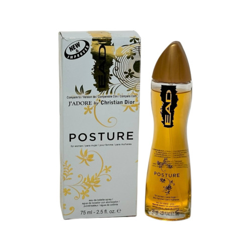 POSTURE WOMEN 2.5oz EAU DE PARFUM SPRAY EUROPEAN AMERICAN DESIGNS (J'ADORE DIOR)