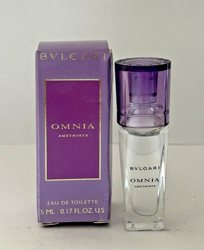 Bvlgari OMNIA AMETHYSTE Eau De Toilette 0.17oz~Splash~MINI~NWB~UNSEALED
