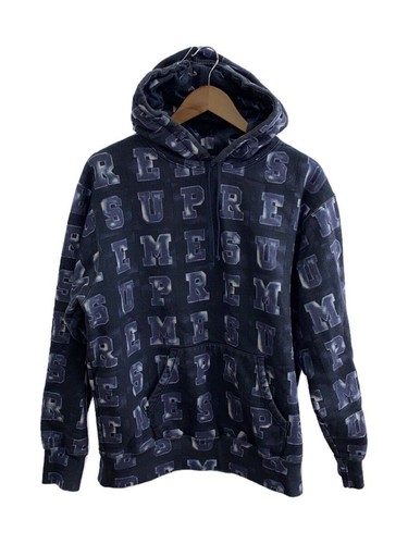 Supreme Hoodie 20aw Blocks Hooded Sweatshirt M Cotton BLU Total Pattern U